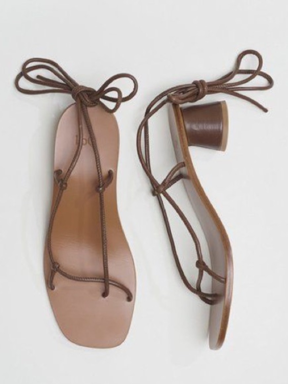 LOQ Olea Strappy Sandals in Brown - Size 39